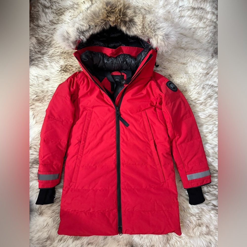 CANADA GOOSE Women Kenton "Black Label" Down Parka 3816LB Red Size XS